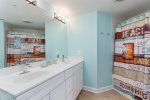 Master Bathroom with Tub/Shower Combo & Double Sinks